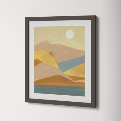 Retro Abstract I Southwest Mountains Print