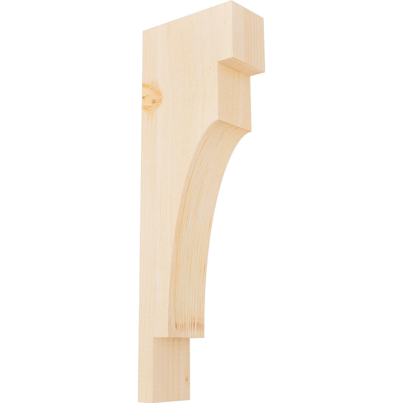Corbeau méditerranéen, H 24 po x l 3,5 po x P 8 po, Sapin de Douglas, Lisse