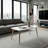Modern Rectangular Coffee Table with Glossy White Top and Solid Hornbeam Wood Legs