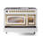 ILVE Nostalgie II Series Noblesse 48 inch Dual Fuel Range with 8 Sealed Burners, Griddle (Glass Door)-112295452-112295451