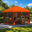 vidaXL Garden gazebo Polyester and Steel Outdoor Gazebo Canopy Summer Pavilion-126787330