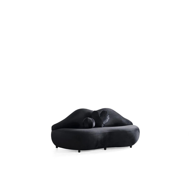 Ensemble de canapé Violette Lips, Noir, noir, noir, noir