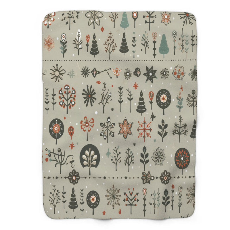 Snowfall Spots - 1 Piece Premium Blanket, 60" W x 80" L