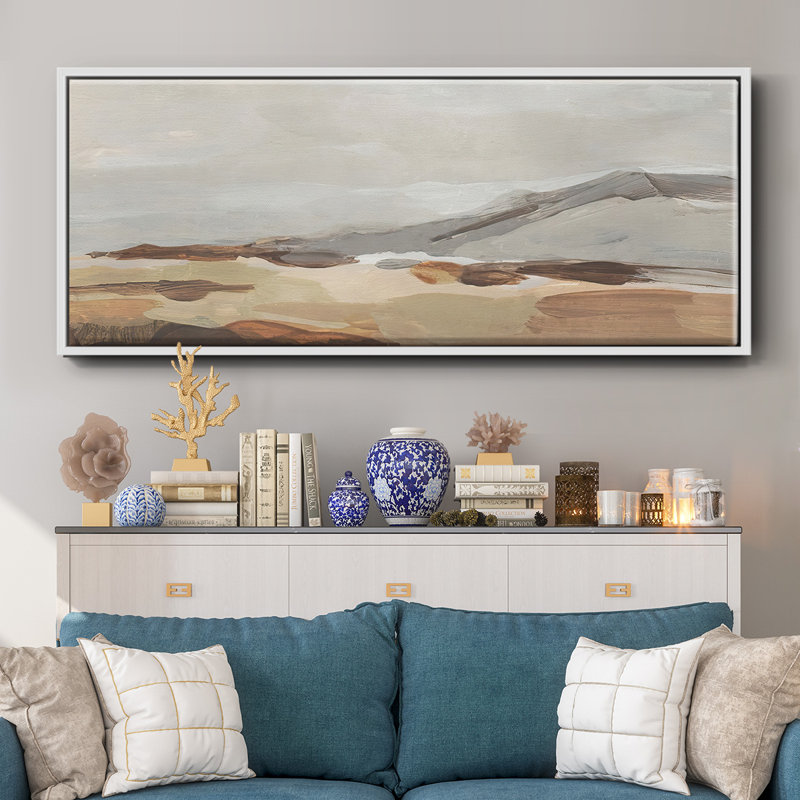 Dusky Mountain I- Framed Canvas