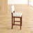 Upholstered Counter Stool with Solid Wood Frame-52517047-52517034