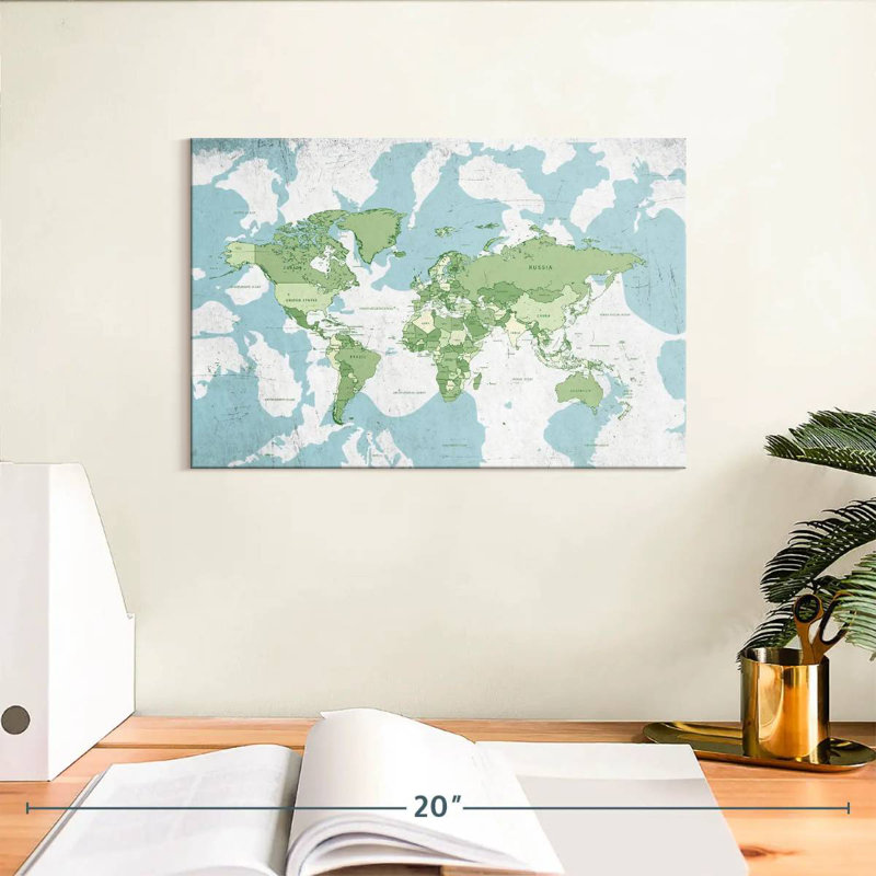 Carte du monde éducatif Keiri I, H 8 po x l 12 po