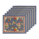 Pansy 100% Cotton Rectangle Placemats
