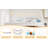 Queen Murphy Bed With Hidden Storage & Modern Woven Design,White-783889450-783889455
