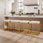 24'' Modern Kitchen Counter Stool with Upholstered Faux Leather & Footrest-82834399-82834393-82834396