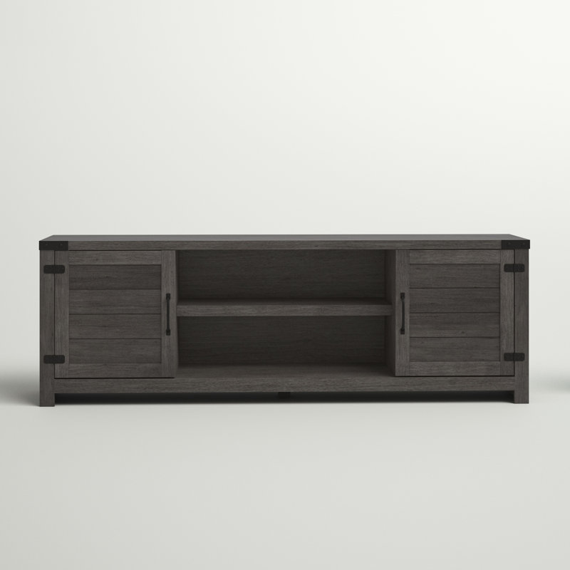 Guadalupe Unfinished TV Stand, Weathered Gray