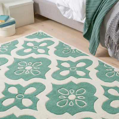 Carolene Hand Tufted Wool Geometric Rug