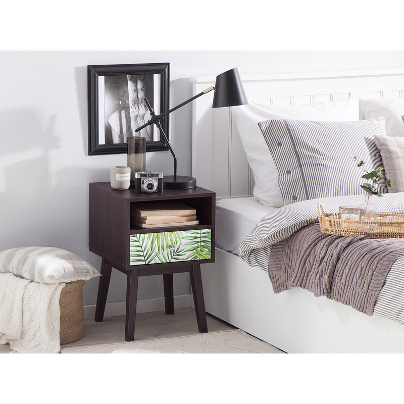 Knowlton 40cm W Manufactured Wood Bedside Table