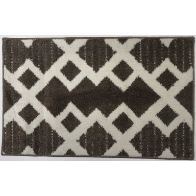 Ankney Non-Slip Geometric Indoor Doormat