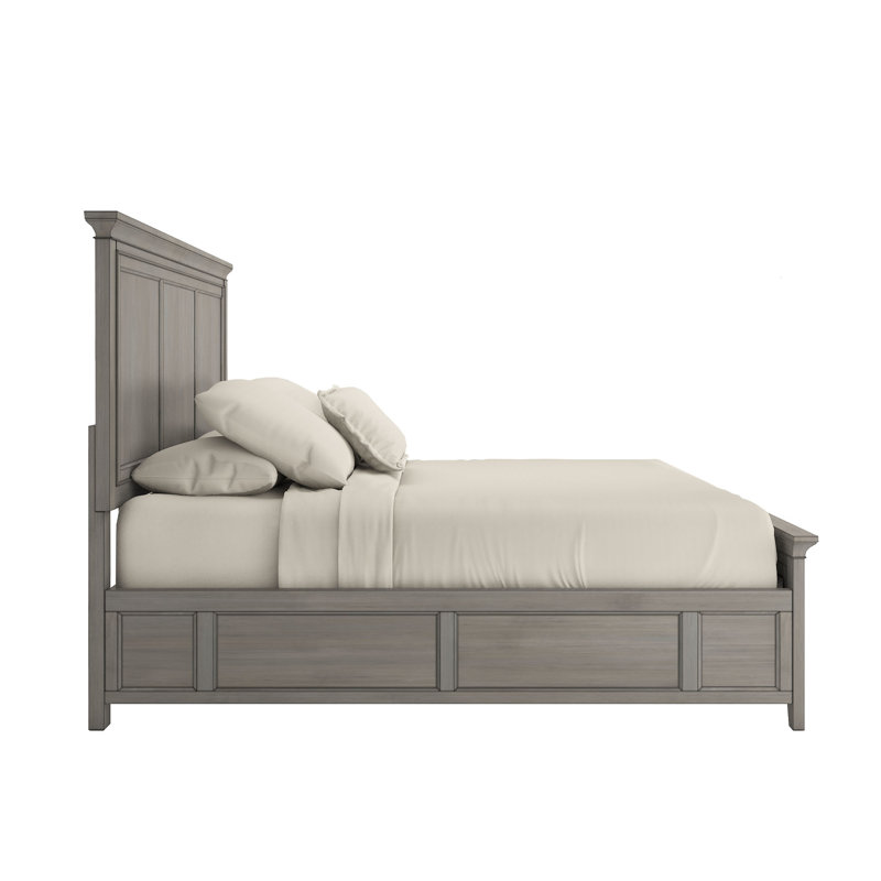Melfa Platform Bed, Antique Gray, King
