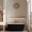 59"L x 28"W Freestanding Soaking Acrylic Bathtub with Chrome Drain and Overflow-64524307