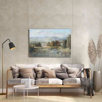Art mural en verre «Valley River» par Danhui Nai