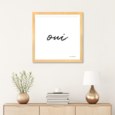 Oui II - reproduction d'art textuel