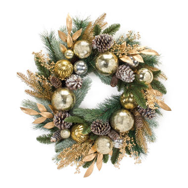 Northlight Green Pine And Burlap Bows Artificial Glitter Christmas Wreath,  13.75-inch, Unlit : Target