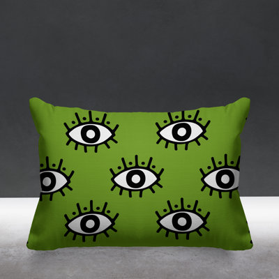 Abstract Outdoor Reversible Throw Pillow