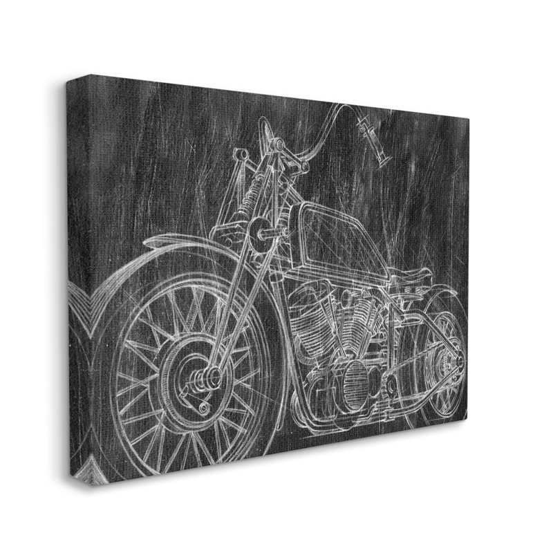Croquis «Monotone» par Ethan Harper - impression, Toile tendue, H 36 po x l 48 po