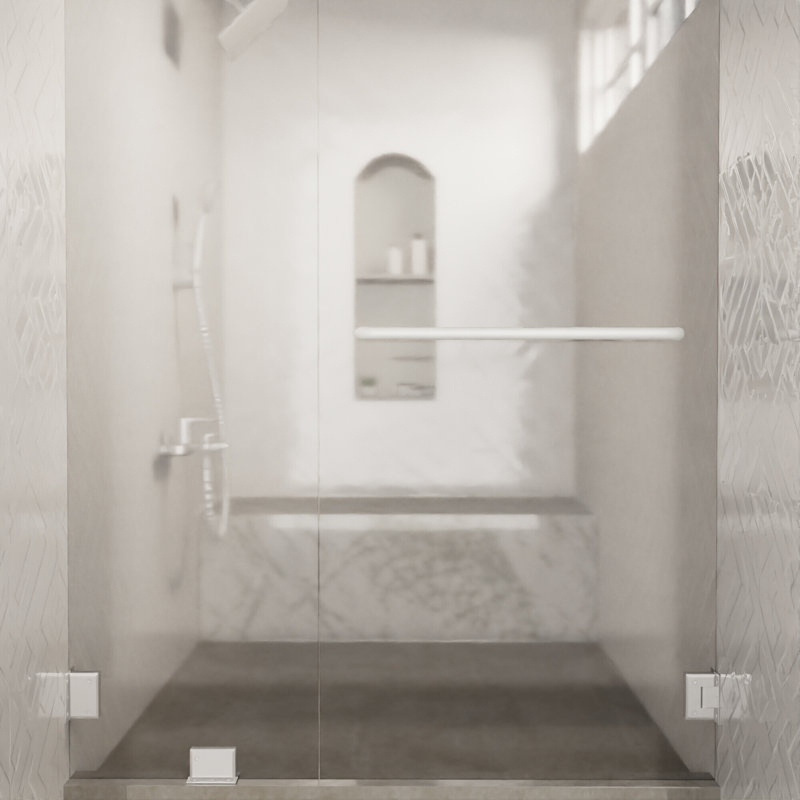 Porte-serviettes de douche tubulaire standard de centre à centre 18 pouces Brixwell TB-18SM-W sans rondelles blanc brillant