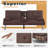 Siomarily 66'' Wide Faux Leather Convertible Upholstered Reclining Sofa with Cup Holder-237244197