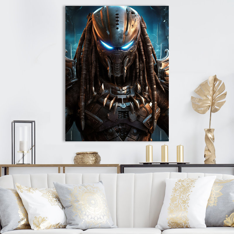 " Cosmic Alien Preda II ", Wrapped Canvas, 20" H x 12" W x 1" D