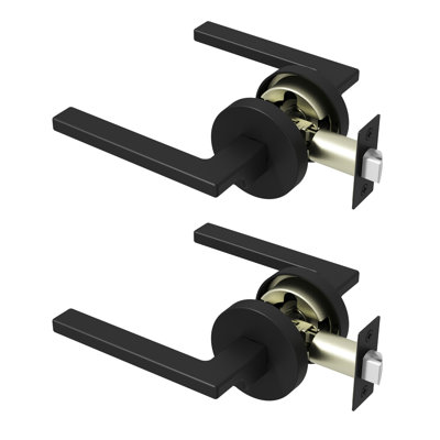 Dune Passage Door Lever Modern Concealed Design For (Hall & Closet) – Sleek Minimalist Style in Matte Black
