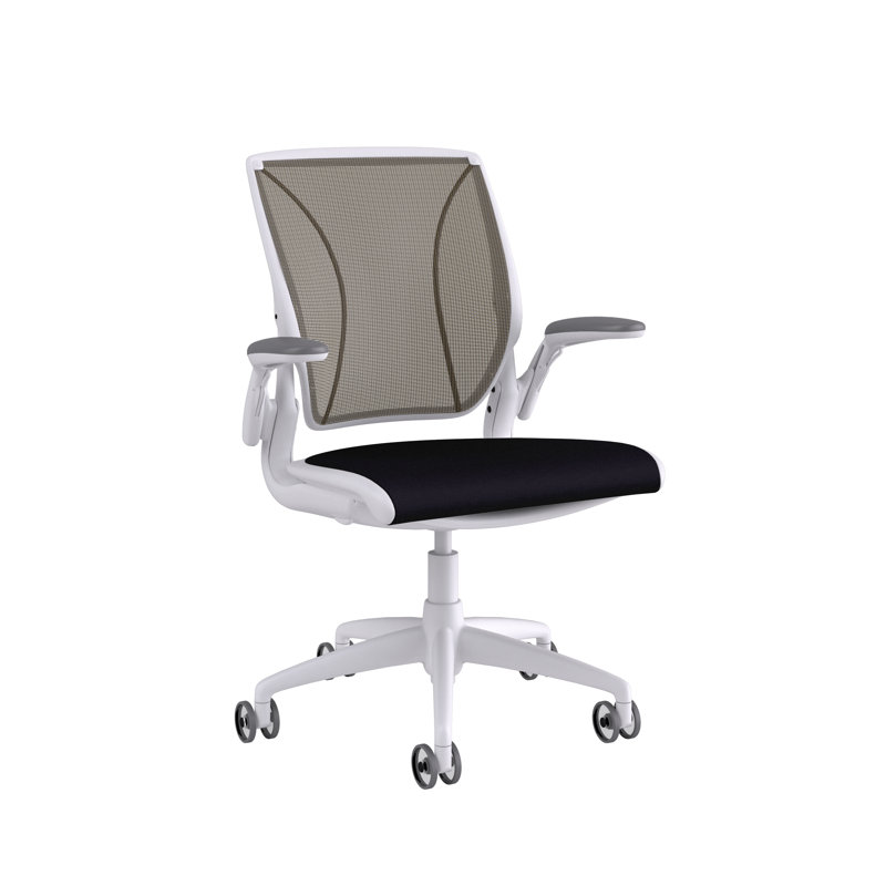 Mesh Task Chair, Pinstripe/Cadmium Yellow, Dash/Platinum, Black