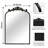 Baroque Style Metal Arched Wall Mirror, Decorative Mirror-1504780389-1504780392