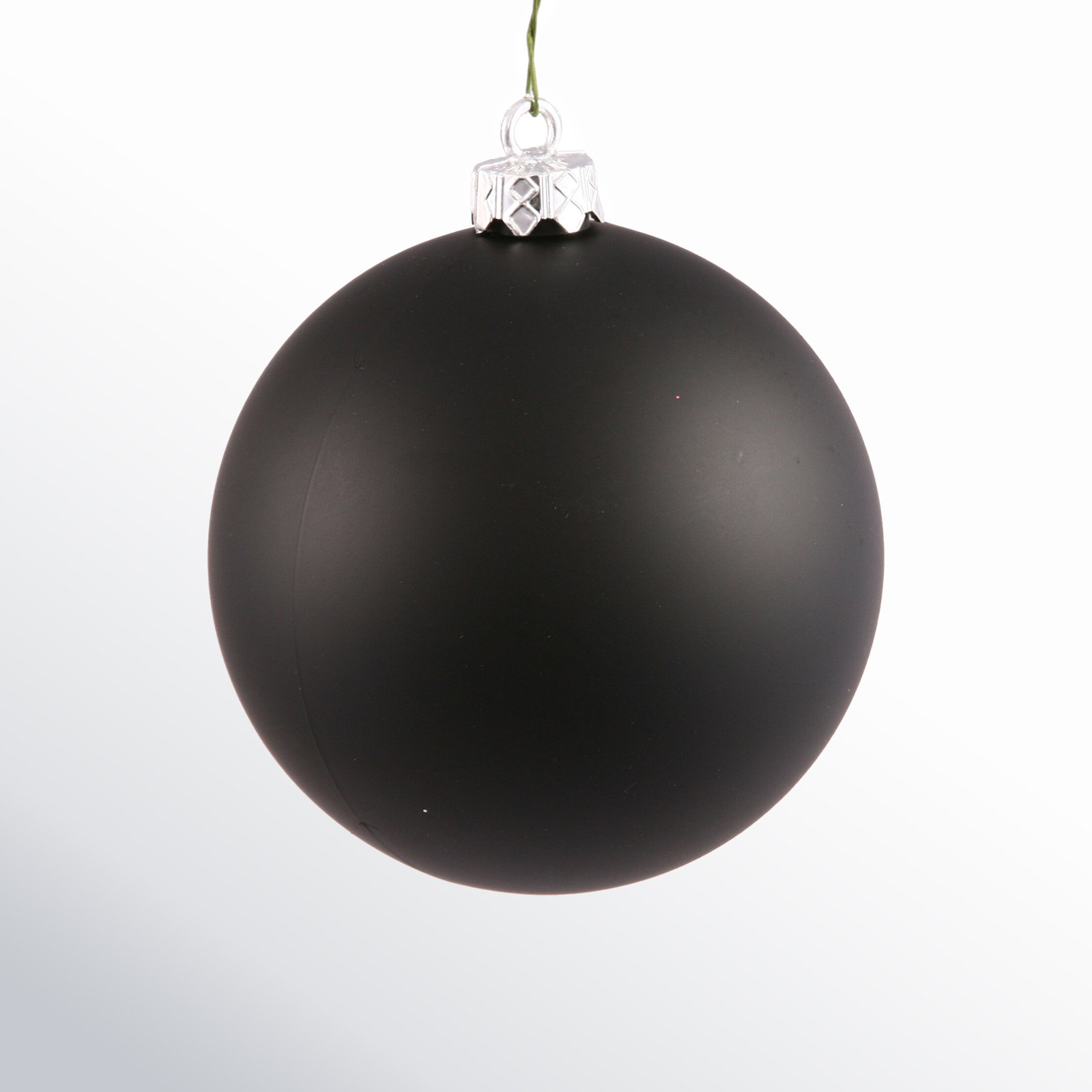 The Holiday Aisle® 3" Shatterproof Bauble, 2.75" H x 2.75" W x 2.75" D, Black