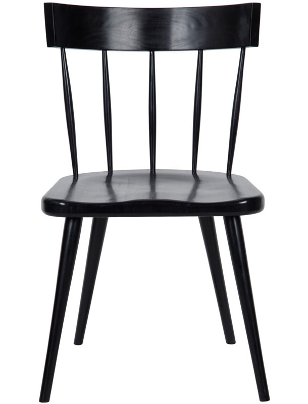 Esme Classic Windsor Back Side Chair in Hand-Rubbed Black