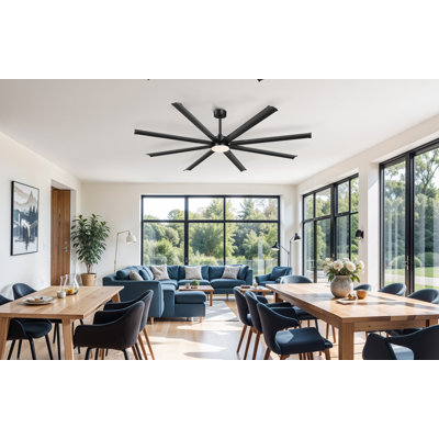 Ventilateur de plafond 96 po avec lumières DEL Solida