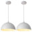 Modern Pendant Light 11.8inches 2 Packs,White Hanging Light Fixtures for Kitchen,Dome Pendant Light,Ceiling Light Fixtures for Restaurant Room Aisle -214436367