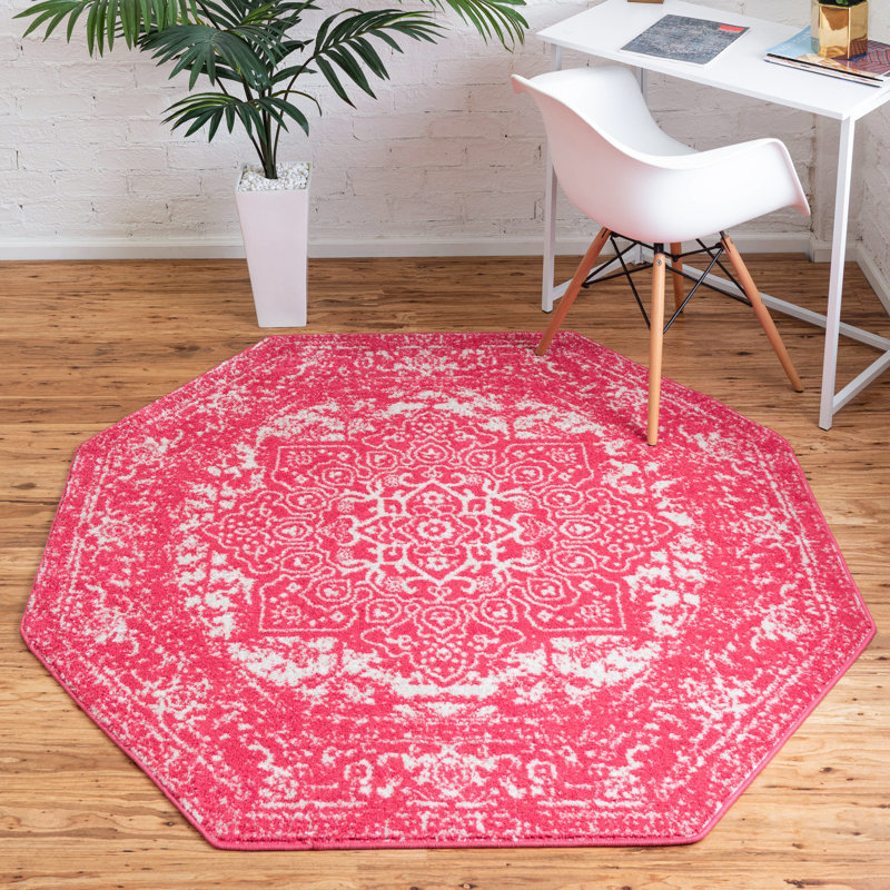 Oriental Area Rug, Octagon 152cm