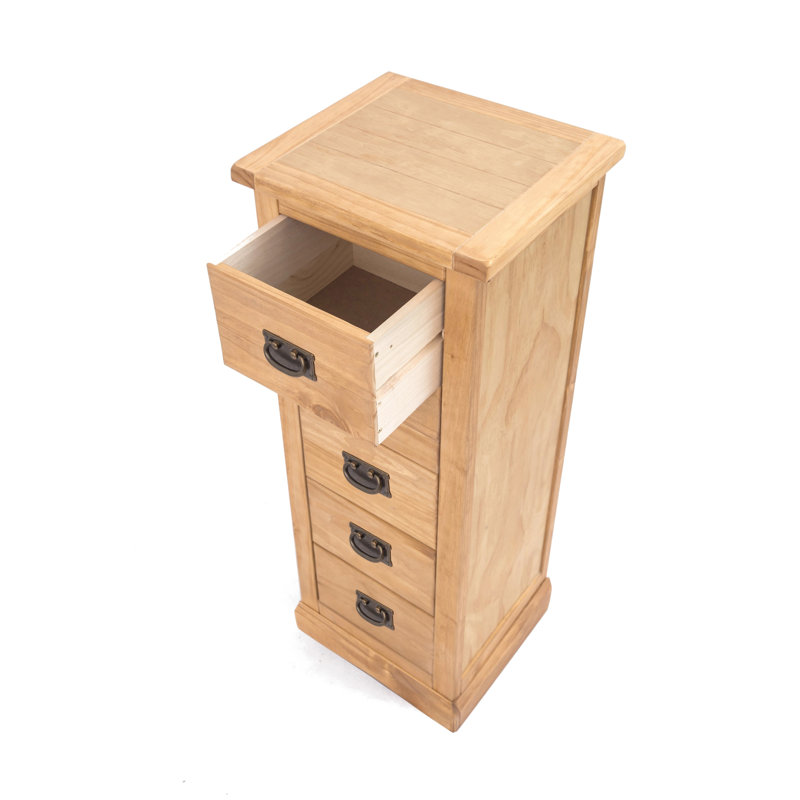 Nagle 45cm W 5 - Drawer Chest of Drawers, Chamfered