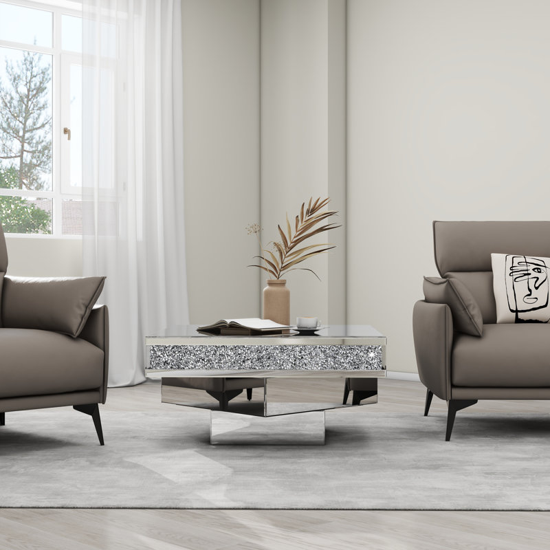 Fahd Mirrored Coffee Table