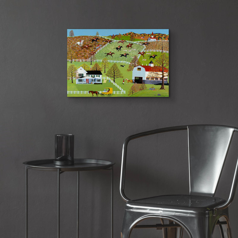 «Tally Ho» par Susan Henke, art mural en verre acrylique, H 16 po x l 24 po x P 0,2 po