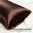 100% Mulberry Silk Pillowcase Grade 6A 22mm Natural Silk 20"x36" Brown-125361397-125361398