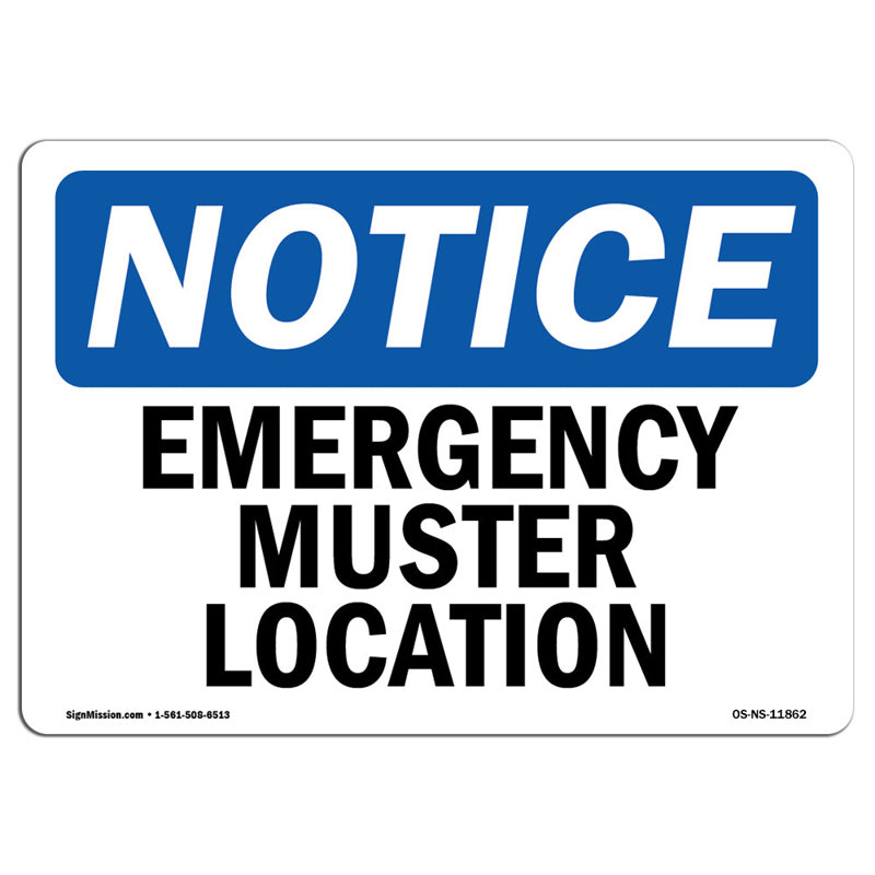 Panneau de position d'urgence