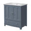 Meuble-lavabo de 30 po avec lavabo en céramique-835112483