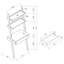 Delenia 29.9'' W Leaning Desk in Cappuccino