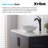 KRAUS Viva™ Thin Ceramics Vessel Bathroom Sink with Pop-Up Drain