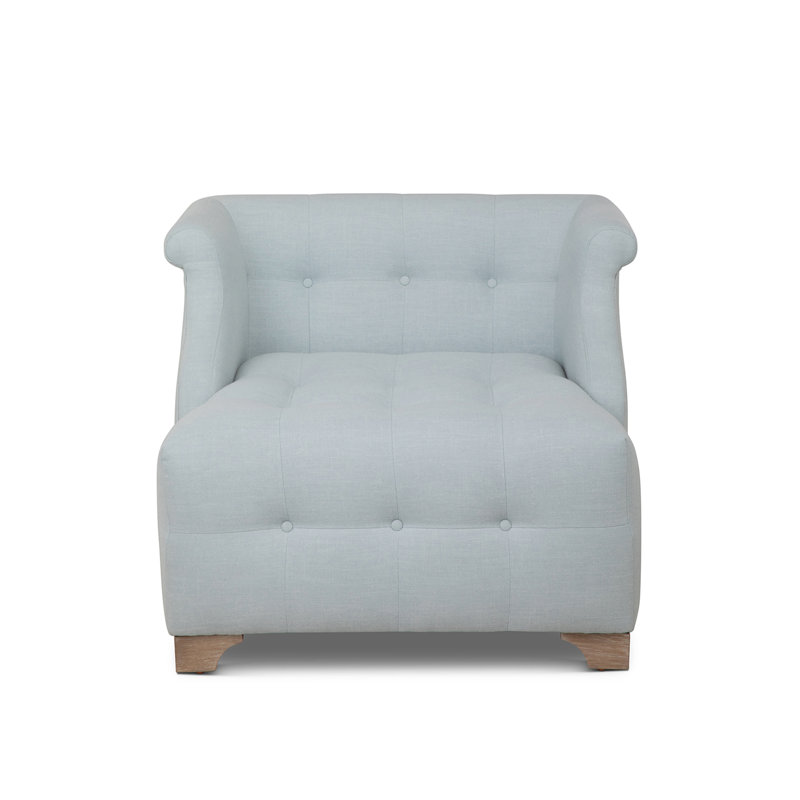 Fauteuil d'appoint à volutes, moka, Ciel serein
