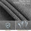 Structure de lit tapissier moderne à oreilles - bords festonnés, haute tête de lit capitonnée, velours doux, assemblage facile, aucun sommier requis - gris (HC229B-21), taille grand-1172050328-1172050332