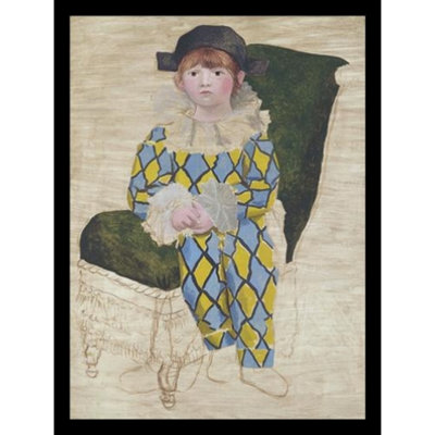 " Paul En Arlequin 1924 " by Pablo Picasso Painting Print