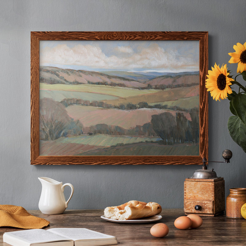 Hilly Countryside II, reproduction d'art sur toile, Érable, H 28 po x l 42 po