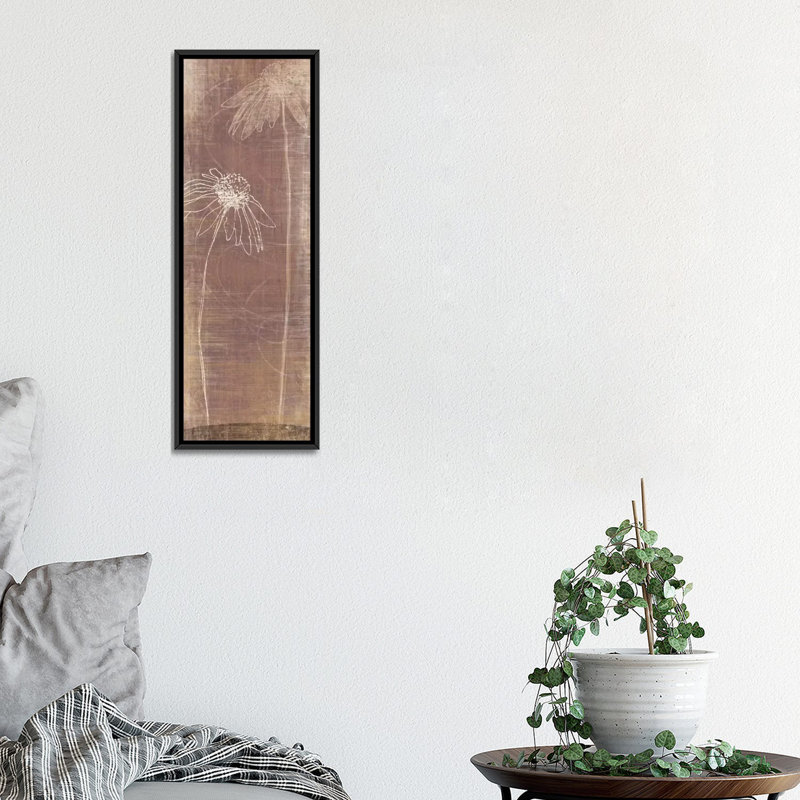 «Buon Fresco II», reproduction d'impression sur toile tendue, H 36 po x l 12 po x P 1,5 po, Toile avec cadre noir