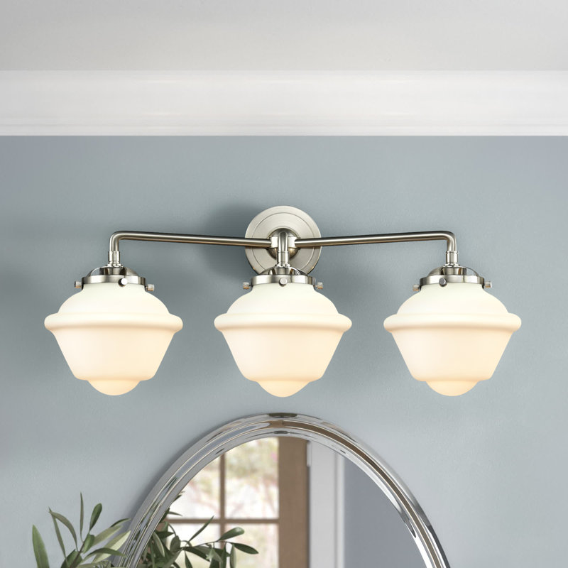 Baptiste 3 - Light Dimmable Vanity Light, Incandescent , Seedy, Brushed Satin Nickel