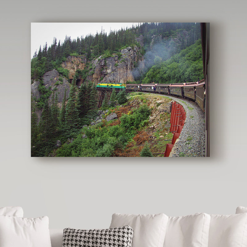 «White Pass» par Garv, reproduction de photo sur toile tendue, H 35 po x l 47 po x P 2 po